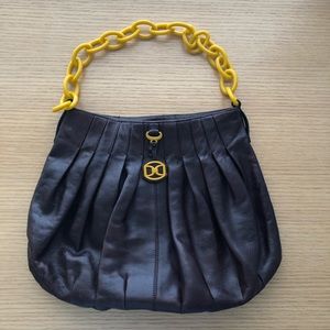 DKNY burgundy hobo bag